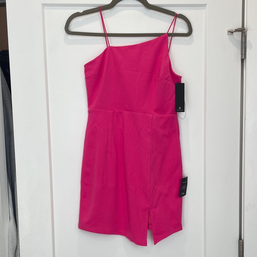 Vibrant Pink Spaghetti Strap Dress